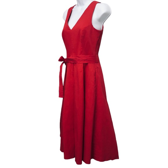 Antonio Melani Red Fit Flare Midi dress size 0 - Picture 5 of 13